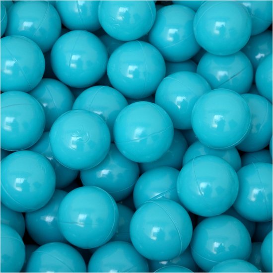 50 Babybalballen 5,5 cm Kinderbalbadje Kunststofballen Babyballen Turquoise