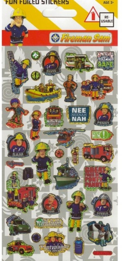 Brandweerman sam stickers