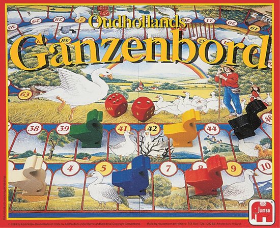 Thumbnail van een extra afbeelding van het spel Oud hollands Ganzenbord - Bordspel