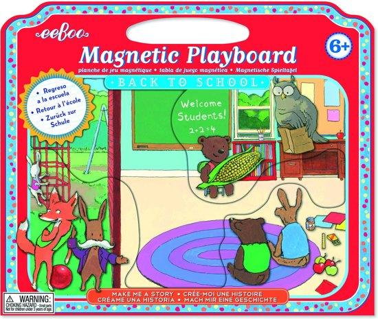 Afbeelding van het spel Eeboo Magnetic Playboard Back To School