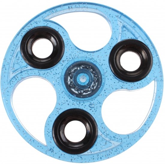 Afbeelding van het spel Toi-toys Fidget Spinner Rond 3 Poten 7 Cm Glitter Blauw