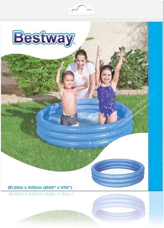 Bestway Kinderzwembad Play Blauw 102 X 25 Cm