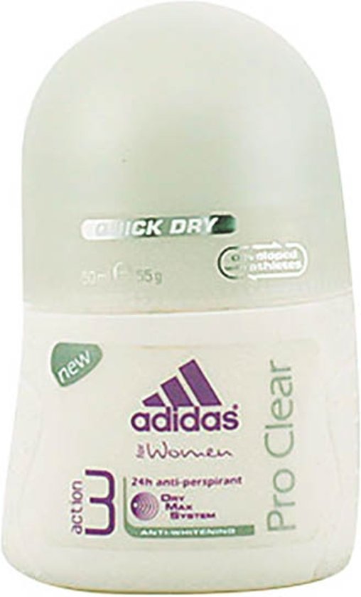Foto van Adidas ADIDAS WOMAN PRO CLEAR - deodorant - roll-on 50 ml