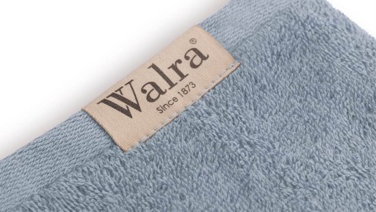 Walra badgoedset - 4x badhanddoek 50x100 cm + 4x washandjes 16x21 cm - Blauw