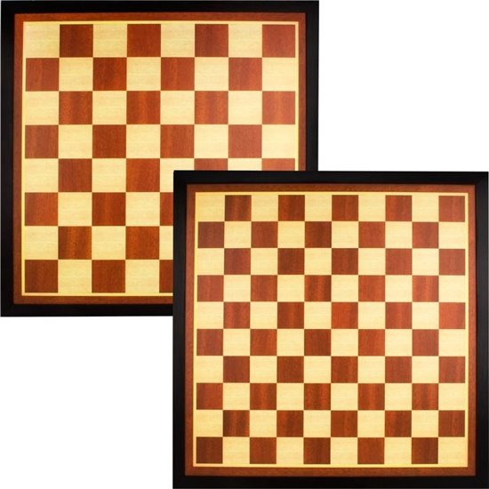 Afbeelding van het spel Dam- en Schaakbord 49.5 x 49.5 cm