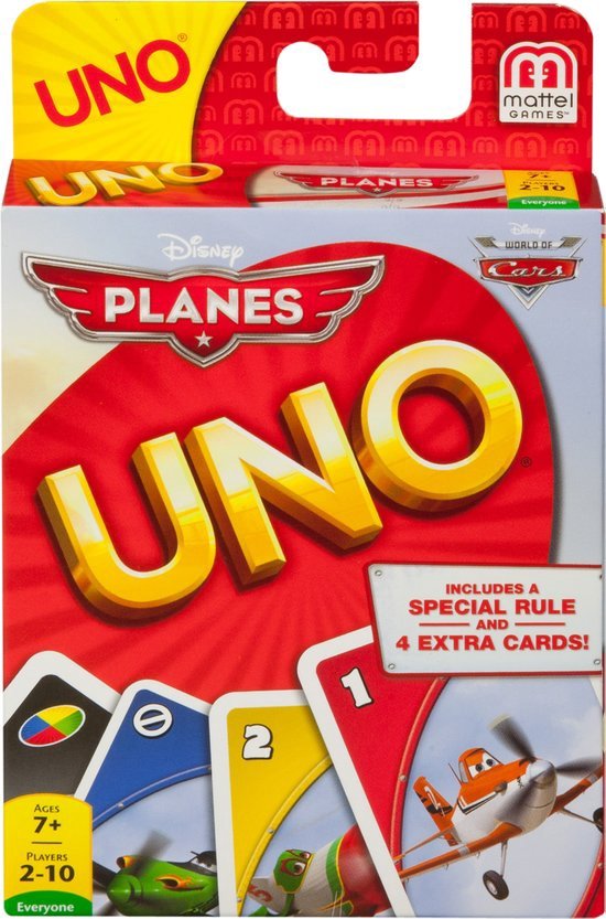 Afbeelding van het spel uno planes kaartspel