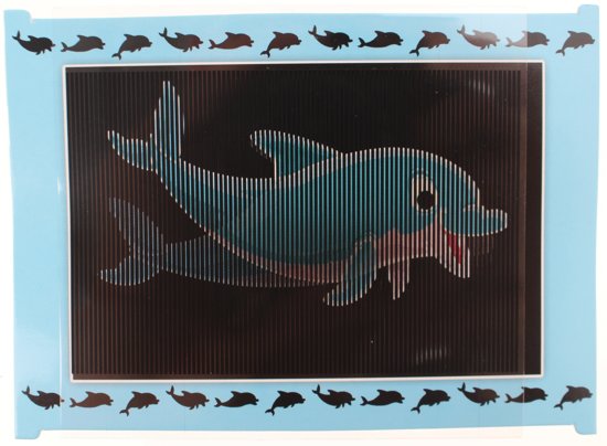Afbeelding van het spel Toi-toys Magische Bewegende Kaart Dolfijn Blauw