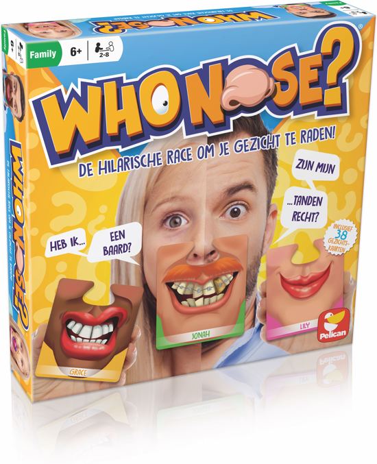 Who Nose? Spel - De hilarische race om je gezicht te raden