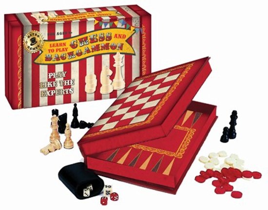 Afbeelding van het spel Retro Schaak en Backgammonset