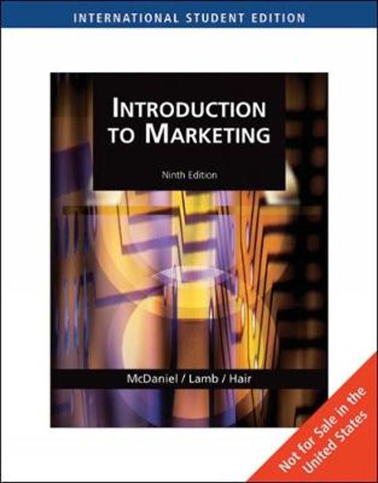 Introduction to Marketing, International Edition