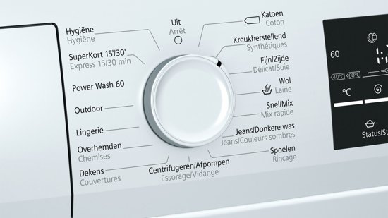 Siemens iQ500 WM16T46CFG Vrijstaand Voorbelading 9kg 1600RPM A+++-30% Wit wasmachine