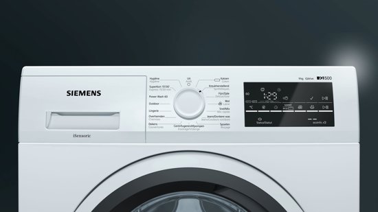 Siemens iQ500 WM16T46CFG Vrijstaand Voorbelading 9kg 1600RPM A+++-30% Wit wasmachine