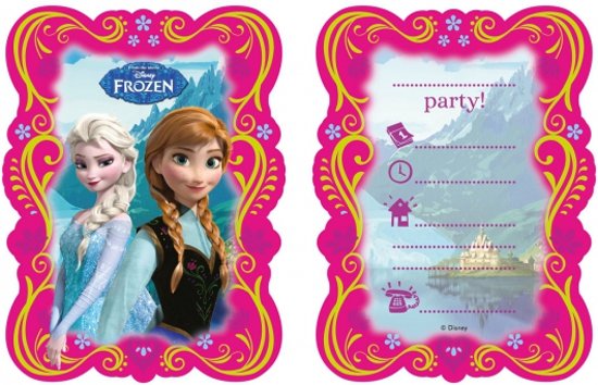 Uitgelezene bol.com | 12x Disney Frozen uitnodigingen - thema feest uitnodigingen TY-66