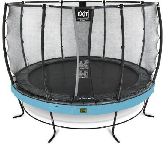 EXIT Elegant trampoline ø366cm met veiligheidsnet Deluxe - blauw