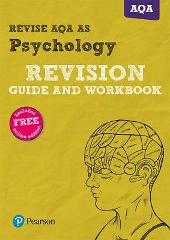 REVISE AQA AS level Psychology Revision Guide and Workbook