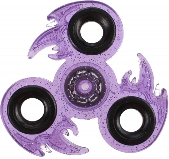 Afbeelding van het spel Toi-toys Fidget Spinner Vlam 3 Poten 7 Cm Glitter Paars