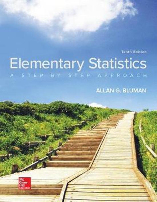 SOLUTIONS MANUAL for Elementary Statistics: A Step by Step Approach 10th Edition Bluman Allan. ISBN 9781260547351 (Complete 14 Chapters)
