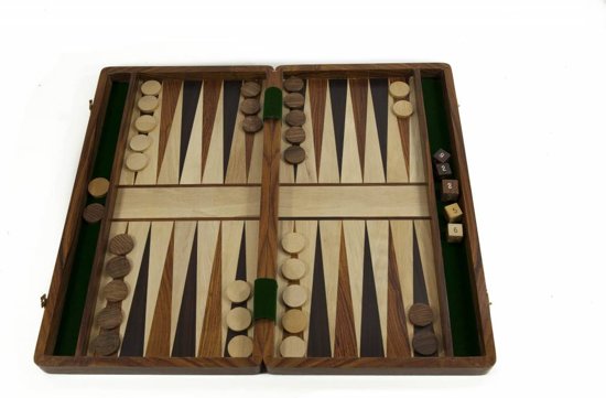 Afbeelding van het spel Zeer luxe Backgammon set, 40x22 cm, Prachtig kwaliteit spel