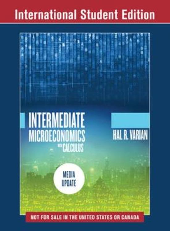  Intermediate Microeconomics A Modern Approach 9th edition Hal R. Varian ( Norton )  Latest Test Bank.