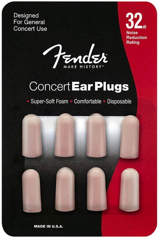 Fender Concert Ear Plugs universele gehoorbescherming