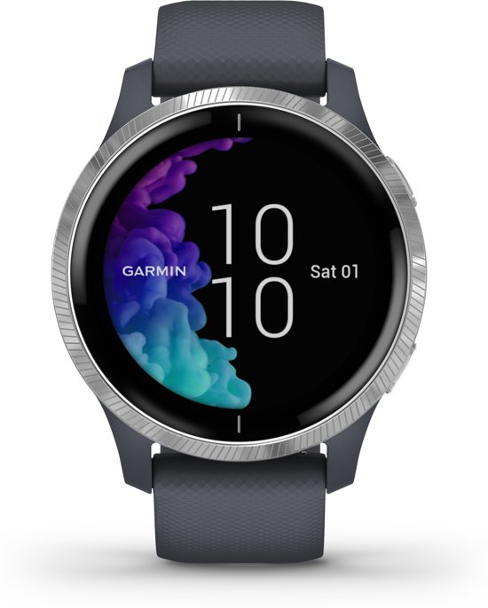 Garmin Venu - Smartwatch - Granietblauw/zilver