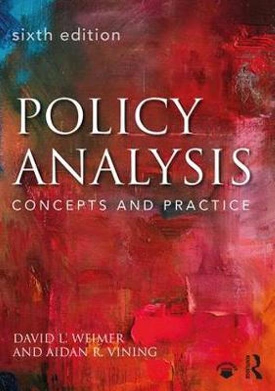 SUMMARY : Policy Analysis - David L. Weimer & Aidan R. Vining