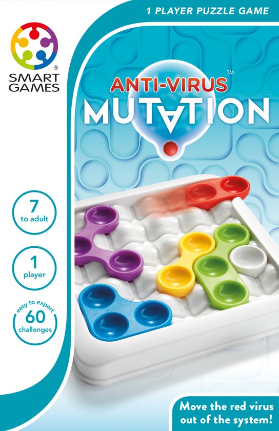 Thumbnail van een extra afbeelding van het spel Smart Games Anti-Virus Mutation (60 opdrachten)