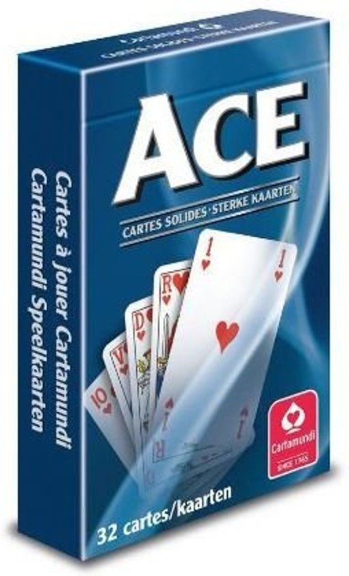 Thumbnail van een extra afbeelding van het spel Ace Piket Speelkaarten - Franse voorkanten - Blauw