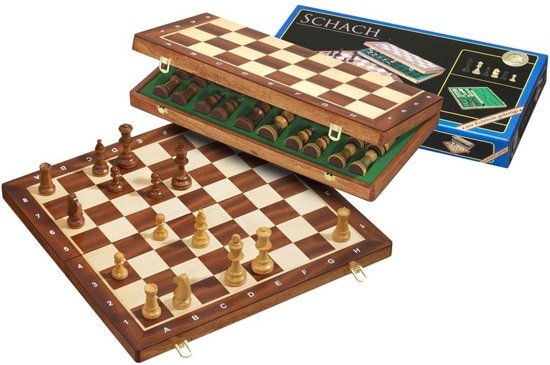 Afbeelding van het spel schaakcassette de luxe  Kh 78mm