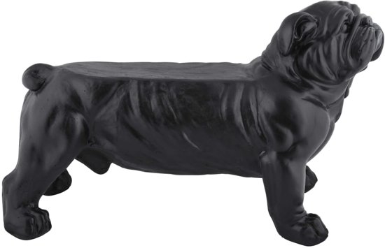 Esschert Design Tuinbank bulldog zwart AV14