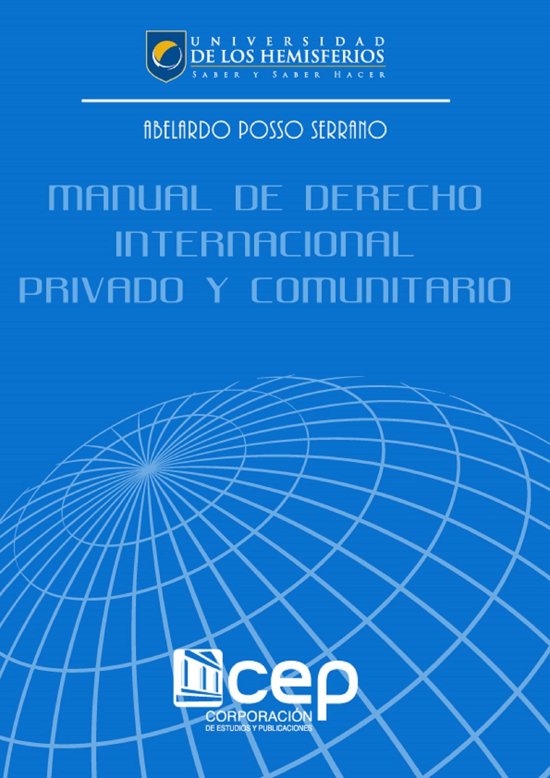 Manual de Derecho Internacional Privado y de Derecho Comunitario