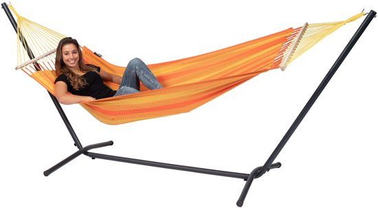 Hangmat met Standaard Eénpersoons 'Easy & Relax' Orange