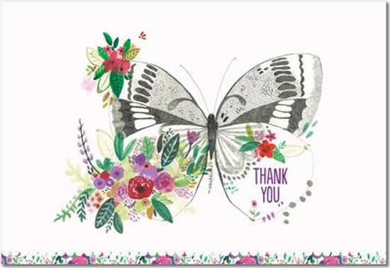 Afbeelding van het spel Butterfly Meadow Thank You Notes (Stationery, Note Cards, Boxed Cards)