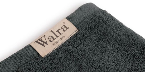 Walra badgoedset - 4x badhanddoek 60x110 cm + 4x washandjes 16x21 cm - Antraciet