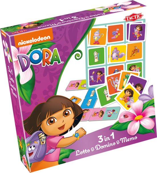 Afbeelding van het spel Dora 3in1 Lotto & Domino & Memo