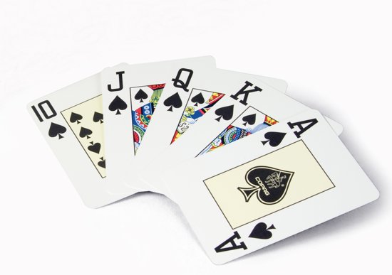 Thumbnail van een extra afbeelding van het spel Copag - Plastic Pokerkaarten - Texas Hold'em Gold - Jumbo Index - Red