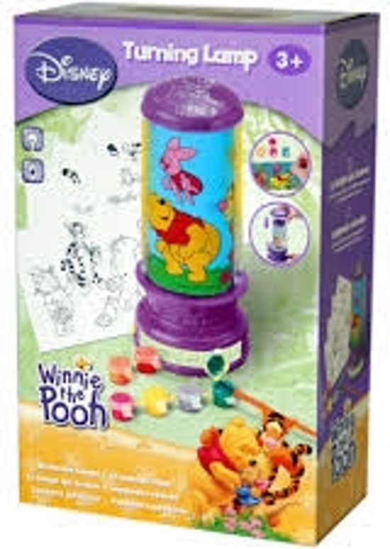 Afbeelding van het spel Playgo - Winnie De Poeh Draaiende Lamp (zelf inkleuren)