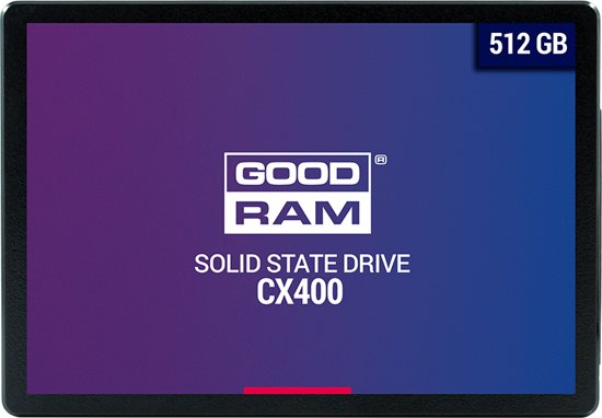 Goodram CX400 512 GB interne SSD/ Snellere werking computer/ Energiebesparend/ Stille werking