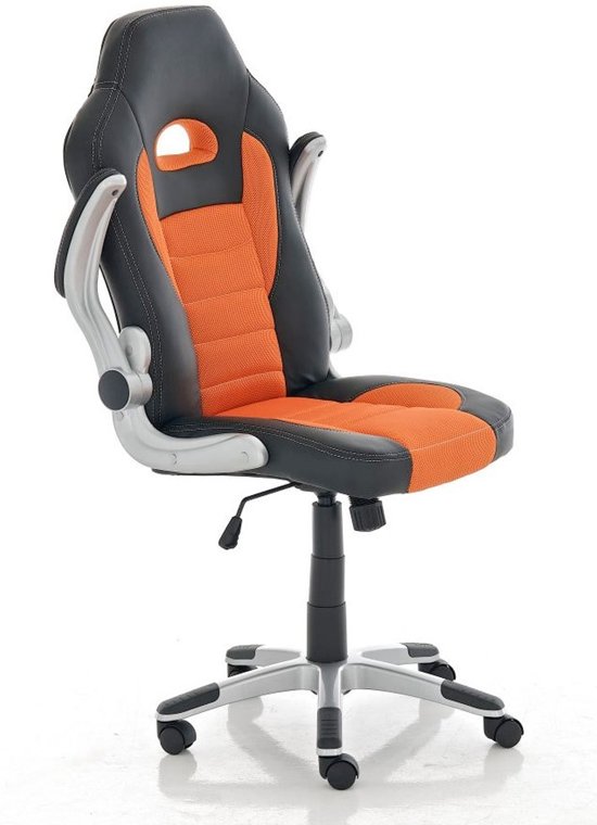 Clp Gaming stoel JOHN Racing bureaustoel - Sport seat racing - oranje,