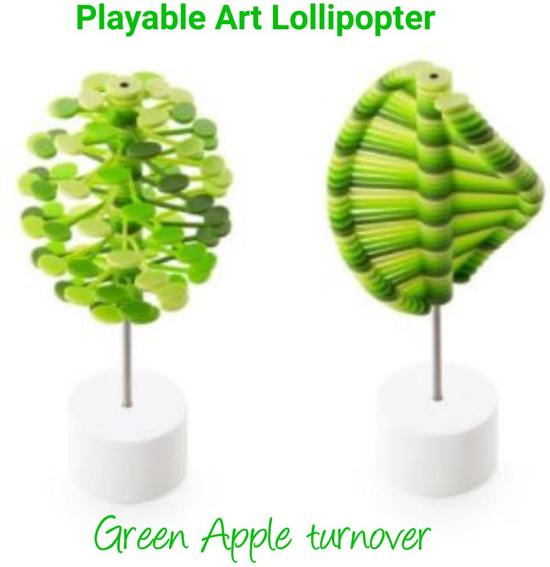 Thumbnail van een extra afbeelding van het spel Playable Art Lollipopter Green Apple Turnover
