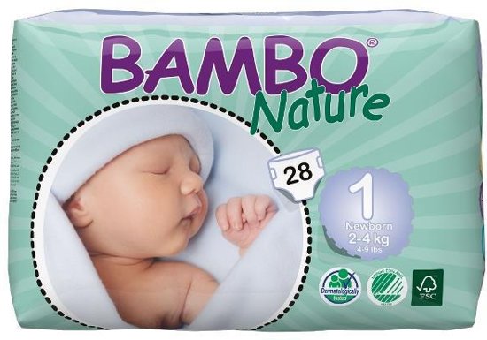 Foto van Bambo Nature Babyluier Maat 1 Newborn