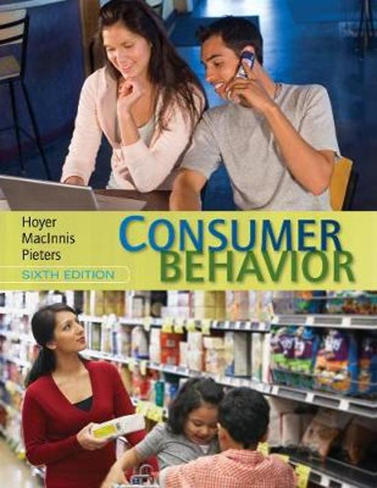 SUMMARY: Consumer Behavior by Hoyer and MacInnis (sixth edition)