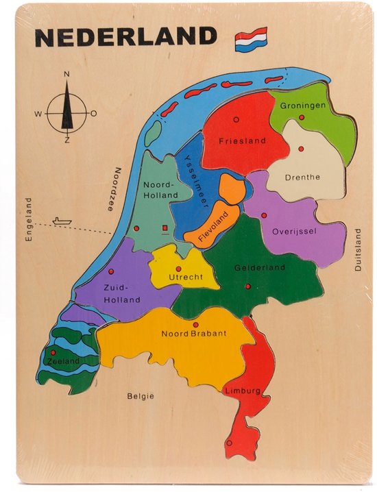 Afbeelding van het spel Houten Legpuzzel Nederland