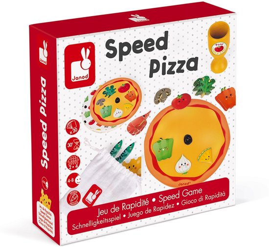 Thumbnail van een extra afbeelding van het spel Janod Spel - snelheid - speed pizza