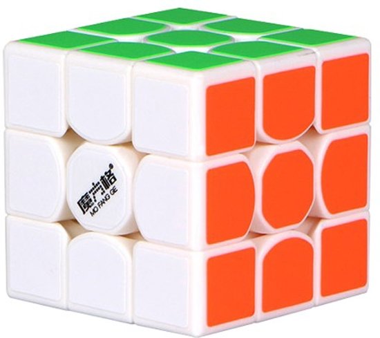 Afbeelding van het spel Qiyi - The New Thunderclap - 3x3x3 Speedcube - Witte kubus - incl. gratis verzenden