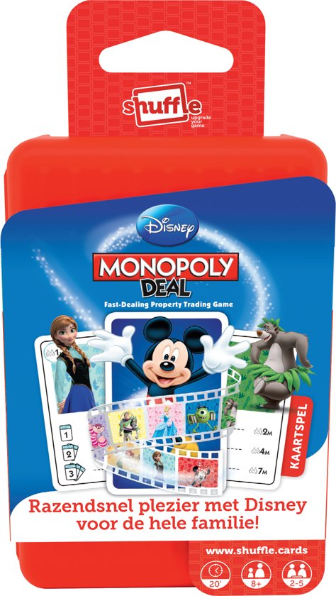 Thumbnail van een extra afbeelding van het spel Shuffle Monopoly Deal Disney - kaartspel