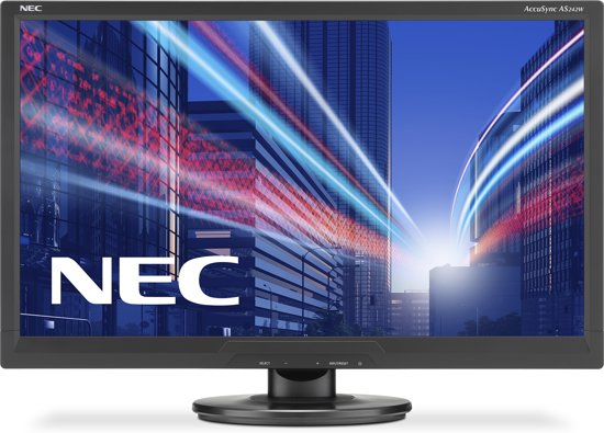 NEC AccuSync AS242W 24" Full HD TN Zwart