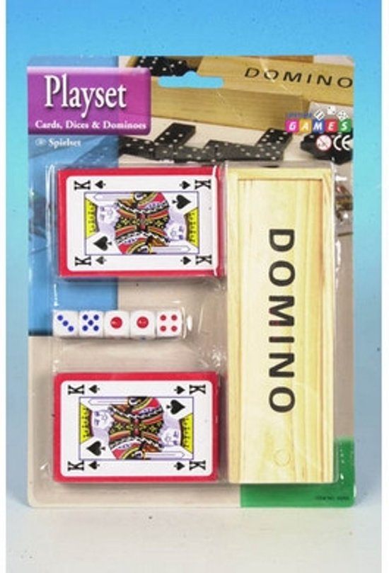 Afbeelding van het spel Spellenset kaarten, domino en dobbel