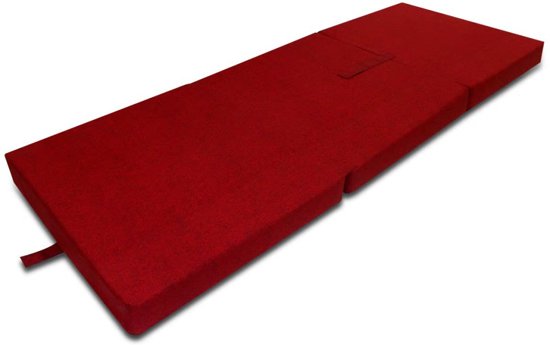 vidaXL Schuimmatras opklapbaar rood 190x70x9 cm