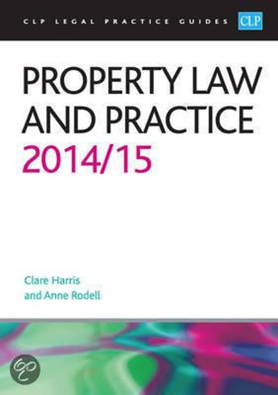 Property Law and Practice 2014&sol;2015